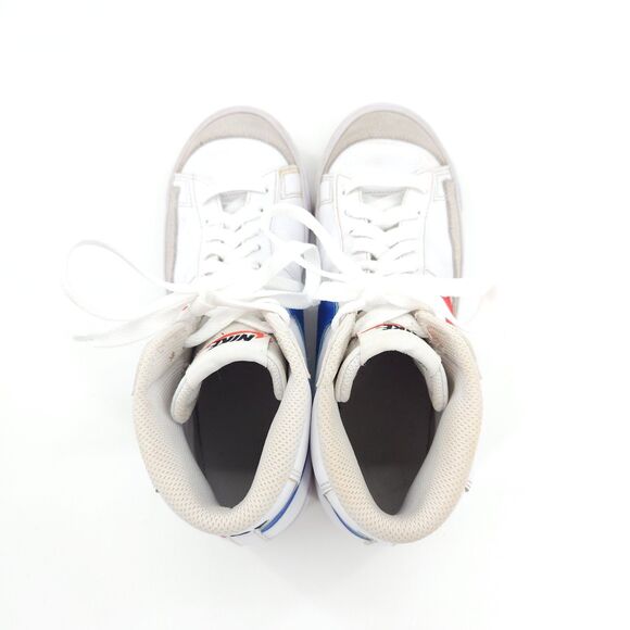 Nike Blazer Mid '77 Shoes Women Size 7 / 5.5Y White Blue Orange DA4086-117 - Picture 5 of 9